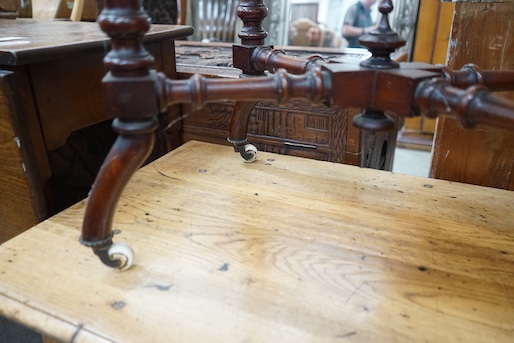 A late Victorian octagonal centre table, width 81cm, depth 45cm, height 71cm